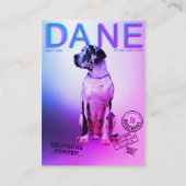 Carte De Visite Style Magazine Grande Dane (Devant)