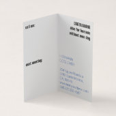 Carte De Visite Style Magazine plié Grand Danse (Intérieur)