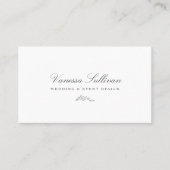 Carte De Visite Style Mariage d'accentuation florale léger (Devant)