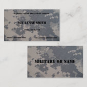 Carte De Visite Style militaire (Devant / Derrière)