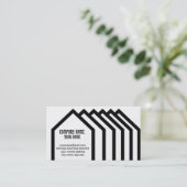 Carte De Visite Style minimal d'aspect exclusivement original (Debout devant)