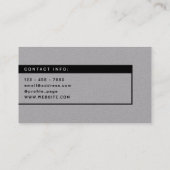 Carte De Visite Style minimal futuriste avec code QR (Dos)