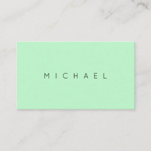 Carte De Visite Style minimal vert clair