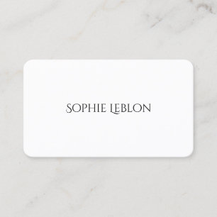Carte De Visite style minimaliste et élégant