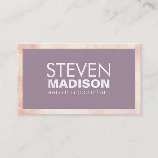 Carte De Visite Style moderne (Devant)