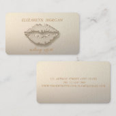 Carte De Visite Style moderne, Artiste de maquillage, Lèvres (Devant / Derrière)