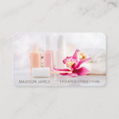 Carte De Visite Style moderne chic salon de beauté Spa professionn (Devant)