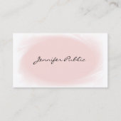 Carte De Visite Style moderne Elégant Script à main Police Texte B (Devant)