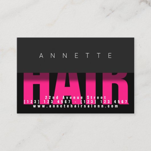 Carte De Visite Style moderne et élégant (Devant)