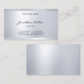 Carte De Visite Style moderne Glam Plain Élégant Script à main Loo (Devant / Derrière)