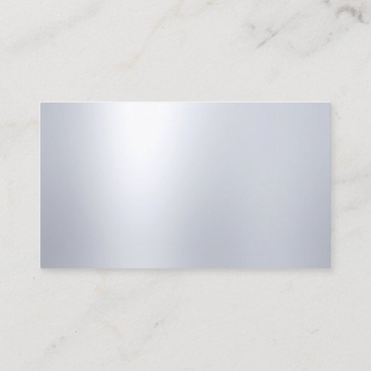 Carte De Visite Style moderne Glam Plain Élégant Script à main Loo (Dos)