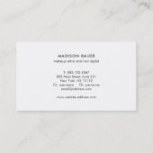 Carte De Visite Style moderne Gold Black Stripes (Dos)