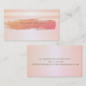 Carte De Visite Style Moderne Gravé, Brosse (Devant / Derrière)