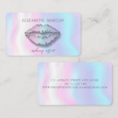 Carte De Visite Style moderne, Holographie, Artiste de maquillage, (Devant / Derrière)