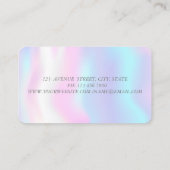Carte De Visite Style moderne, Holographie, Artiste de maquillage, (Dos)