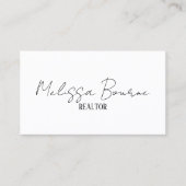 Carte De Visite Style moderne noir blanc, code QR professionnel (Devant)