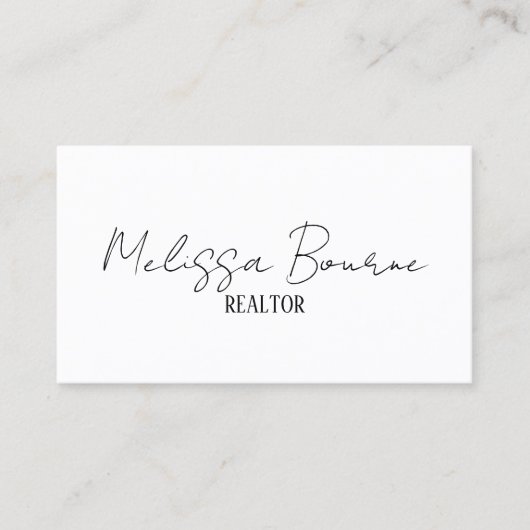 Carte De Visite Style moderne noir blanc, code QR professionnel (Devant)