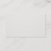 Carte De Visite Style nostalgique tendance Design Elite minimal si (Dos)