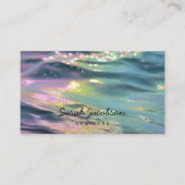 Carte De Visite Style Opale Iridescent Luxe (Devant)