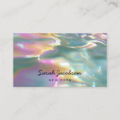 Carte De Visite Style Opale Iridescent Luxe (Devant)