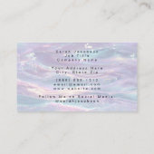 Carte De Visite Style Opale Irridescent Luxe (Dos)