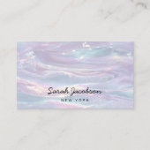 Carte De Visite Style Opale Irridescent Luxe (Devant)