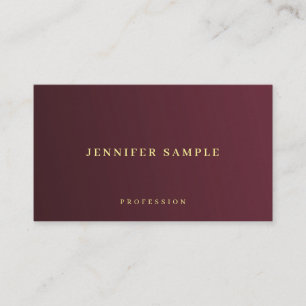Carte De Visite Style Or Look Texte Premium Épais Luxueux