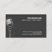 Carte De Visite Style plat karaoké (Dos)