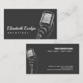 Carte De Visite Style plat karaoké (Devant / Derrière)