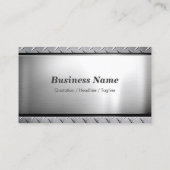 Carte De Visite Style Platinum Look - Professionnel personnalisabl (Dos)