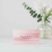 Carte De Visite Style professionnel rose Texture tendance (Debout devant)