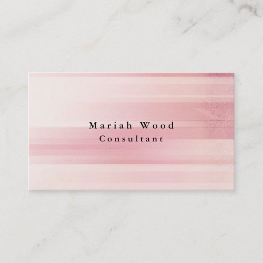 Carte De Visite Style professionnel rose Texture tendance (Devant)
