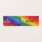 Carte de visite Style Rainbow King (Outside Unfolded)