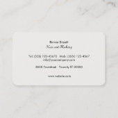 Carte De Visite Style Retro Chic Gold Cercles Motif Black Lux (Dos)