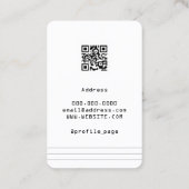 Carte De Visite Style rétro de console de jeu (Dos)