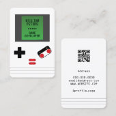 Carte De Visite Style rétro de console de jeu (Devant / Derrière)