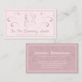 Carte De Visite Style rose classique chien animal de compagnie Gol (Devant / Derrière)