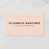 Carte De Visite Style rose vif tendance moderne avant et arrière (Devant)