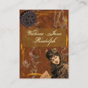 Carte De Visite Style rusé de cru de ~ de Madame de ~ de Steampun