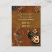 Carte De Visite Style rusé de cru de ~ de Madame de ~ de Steampunk (Dos)