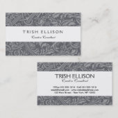 Carte De Visite Style Scottish Thistle Knot William Morris (Devant / Derrière)