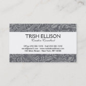 Carte De Visite Style Scottish Thistle Knot William Morris (Dos)