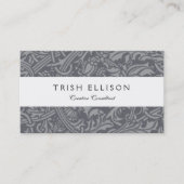 Carte De Visite Style Scottish Thistle Knot William Morris (Devant)