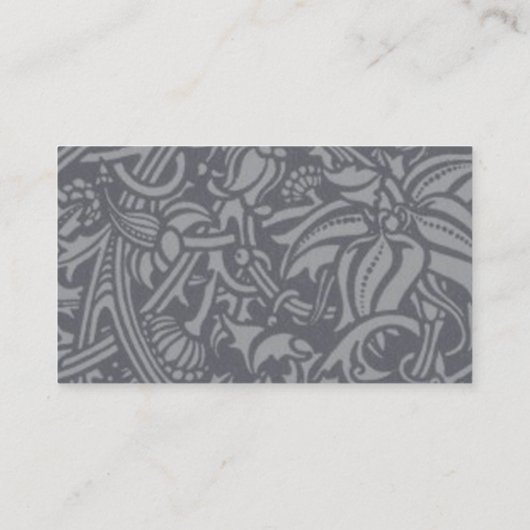 Carte De Visite Style Scottish Thistle Knot William Morris (Dos)