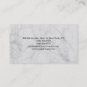 Carte De Visite Style simple gris professionnel (Dos)