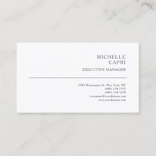Carte De Visite Style Simple minimaliste contemporain