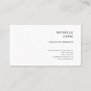 Carte De Visite Style Simple minimaliste contemporain