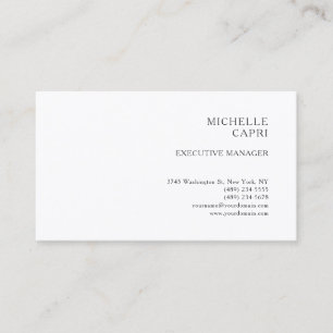 Carte De Visite Style Simple minimaliste contemporain