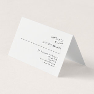 Carte De Visite Style Simple minimaliste contemporain