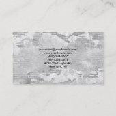 Carte De Visite Style tendance mur gris professionnel moderne (Dos)